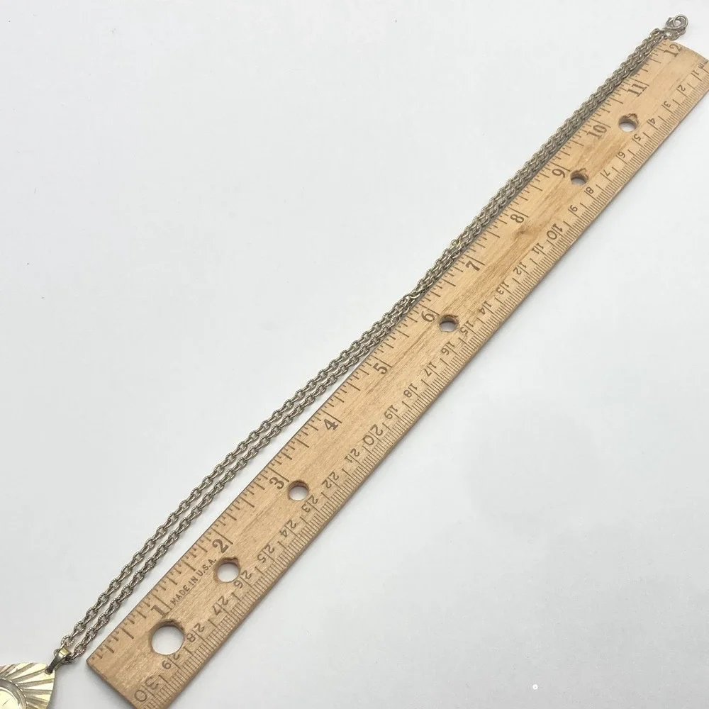 Vtg Lucerne Necklace Pendant Watch Gold Tone Swiss Manual Wind Up w/Chain Works!